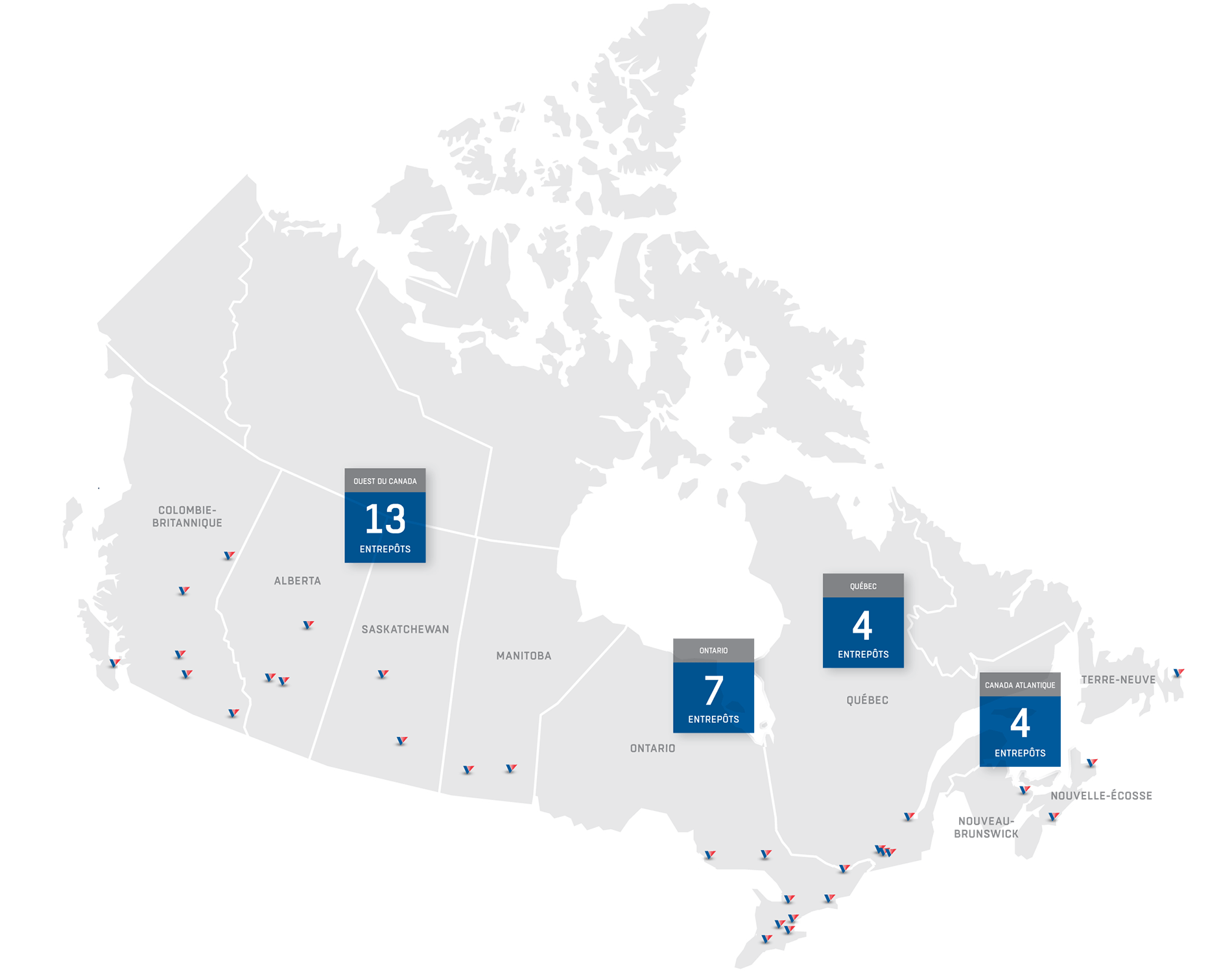 Carte du Canada